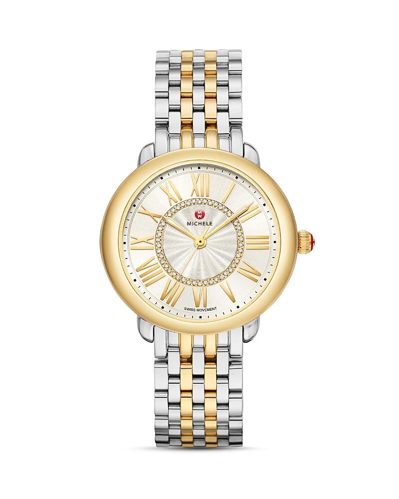 Womens Serein Mid Two-Tone Diamond Bracelet Watch Product Image