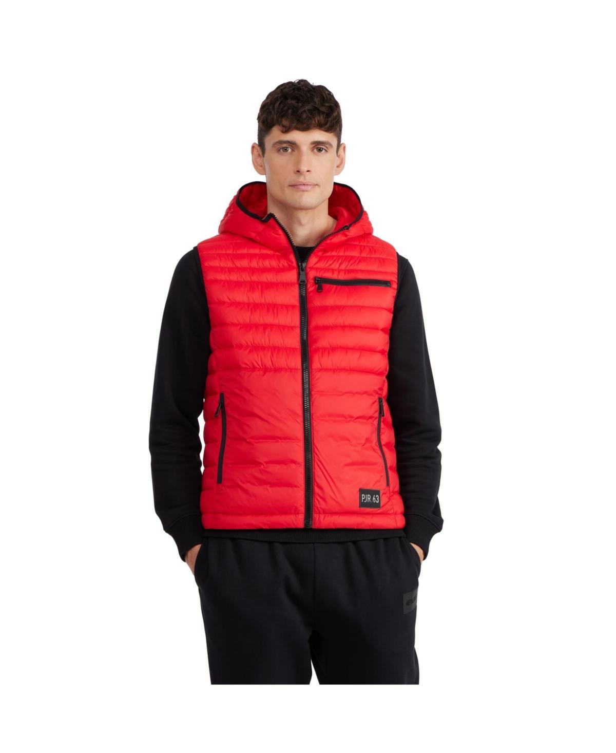 Pajar Mens Drew Puffer Vest with Fixed Hood - Atlantic blue Product Image