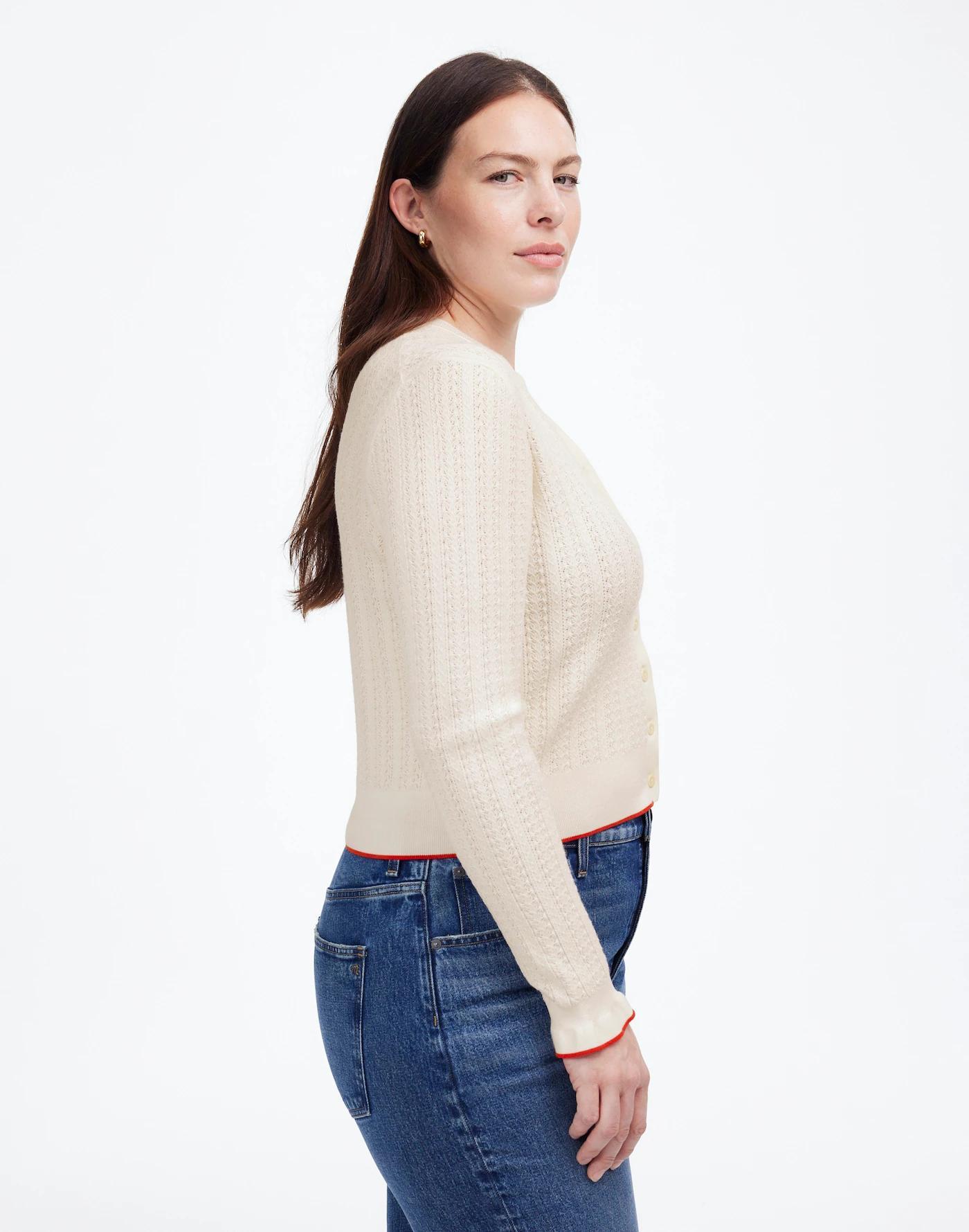 The Signature Open-Knit Cardigan Product Image