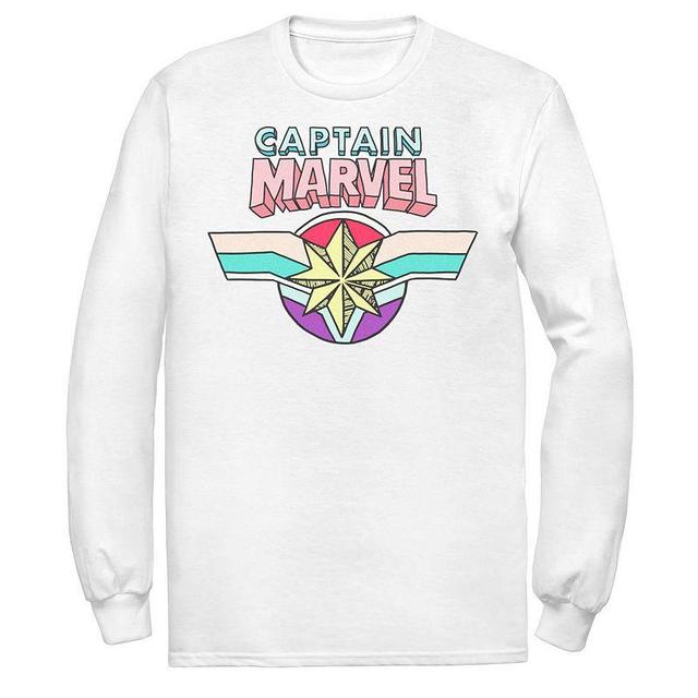 Mens Marvel Captain Marvel Cartoon Style Logo Tee Product Image