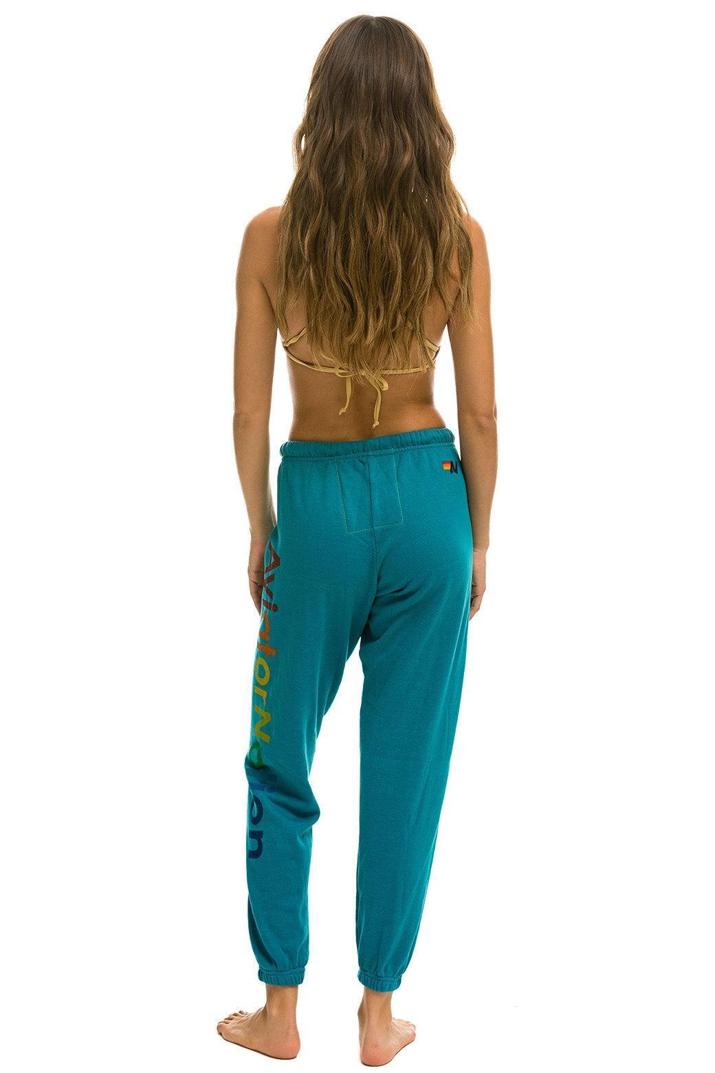 AVIATOR NATION LA JOLLA SWEATPANTS - TEAL Female Product Image