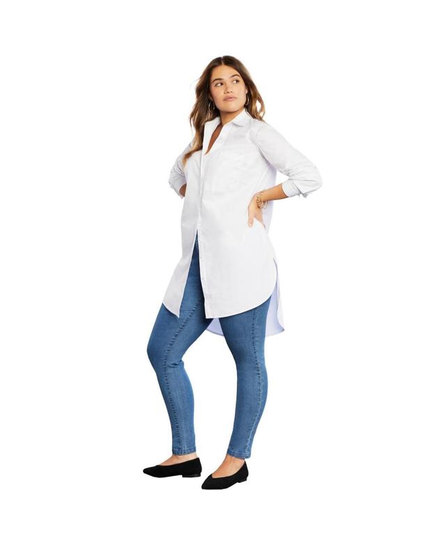 June + Vie Womens June + Vie Poplin La Vie Max Tunic Product Image