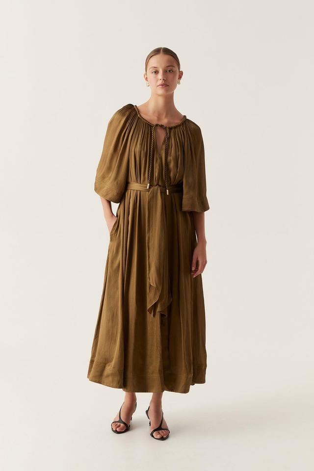 Seraphina Silk Midi Dress Female Product Image