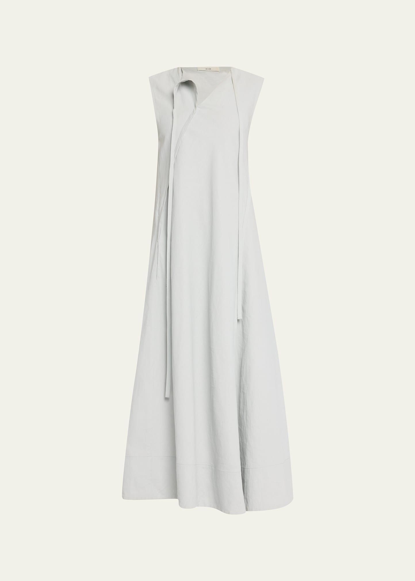 Womens Linen Asymmetric Maxi Dress Product Image