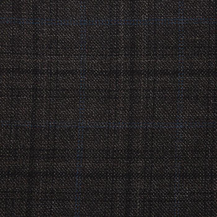 Wool Blend Regular Fit Checked Blazer in Brown Product Image