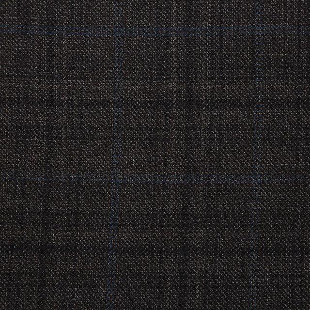 Wool Blend Regular Fit Checked Blazer in Brown Product Image