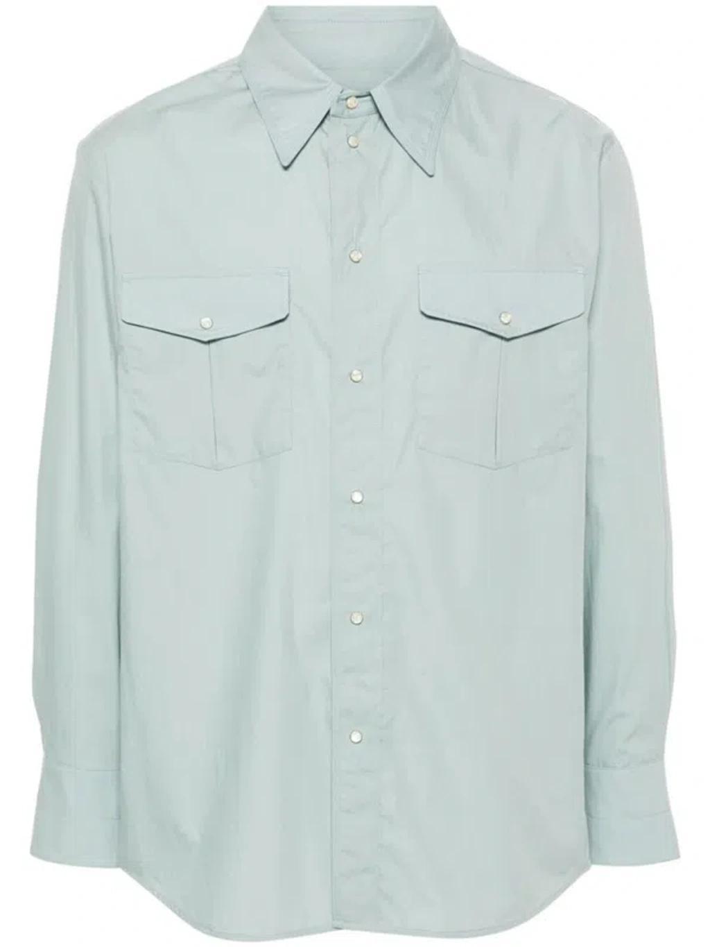 Western Poplin Shirt In Bl Light Blue Product Image