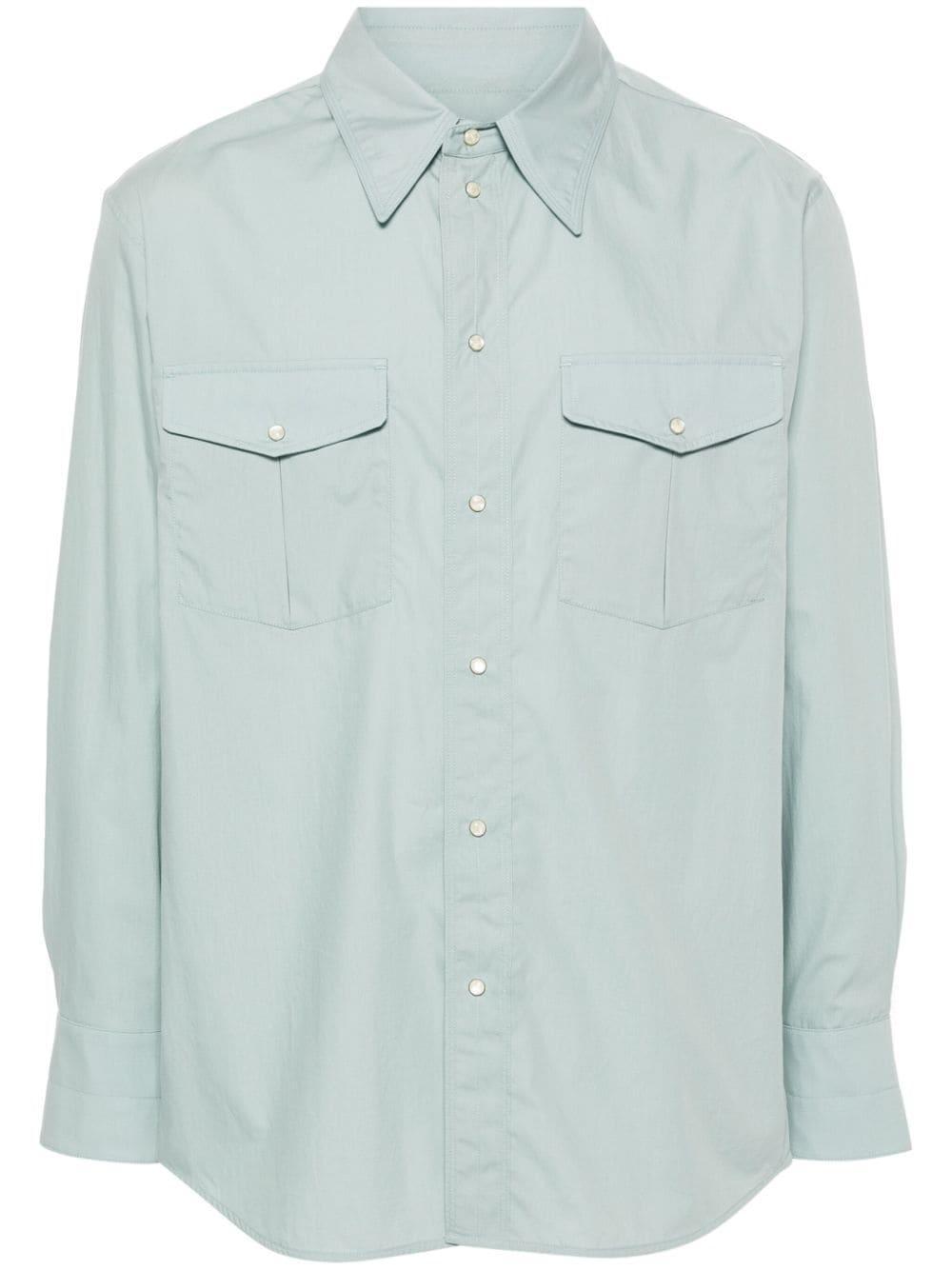 Western Poplin Shirt In Bl Light Blue Product Image