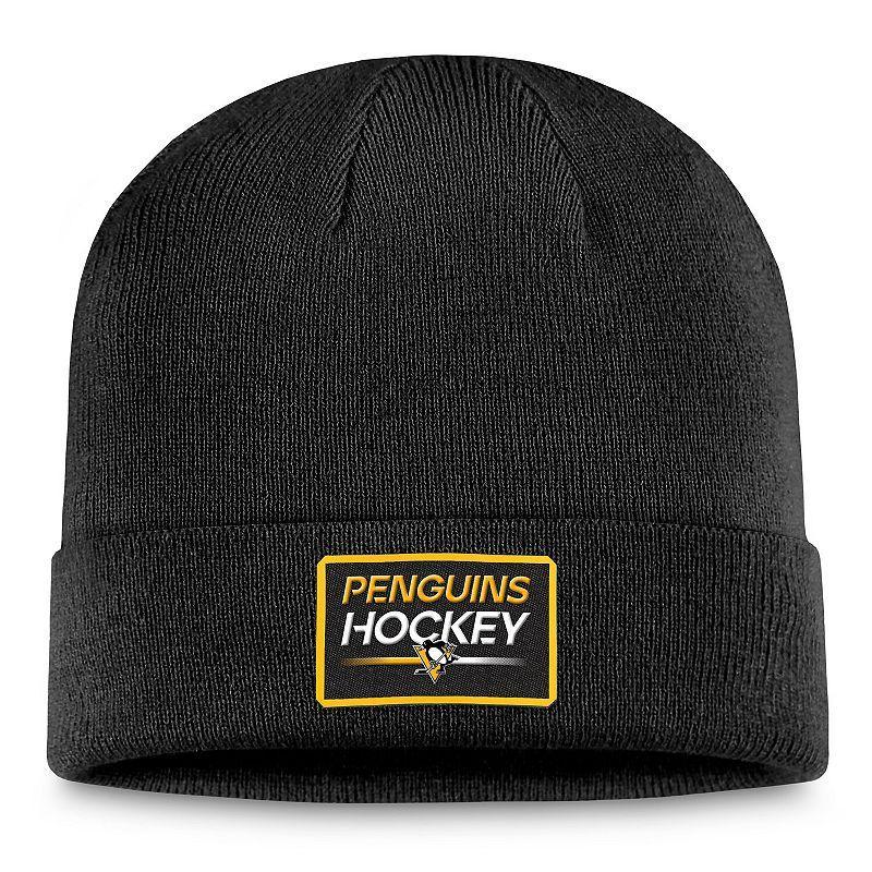 Mens Fanatics Branded Pittsburgh Penguins Authentic Pro Cuffed Knit Hat Product Image