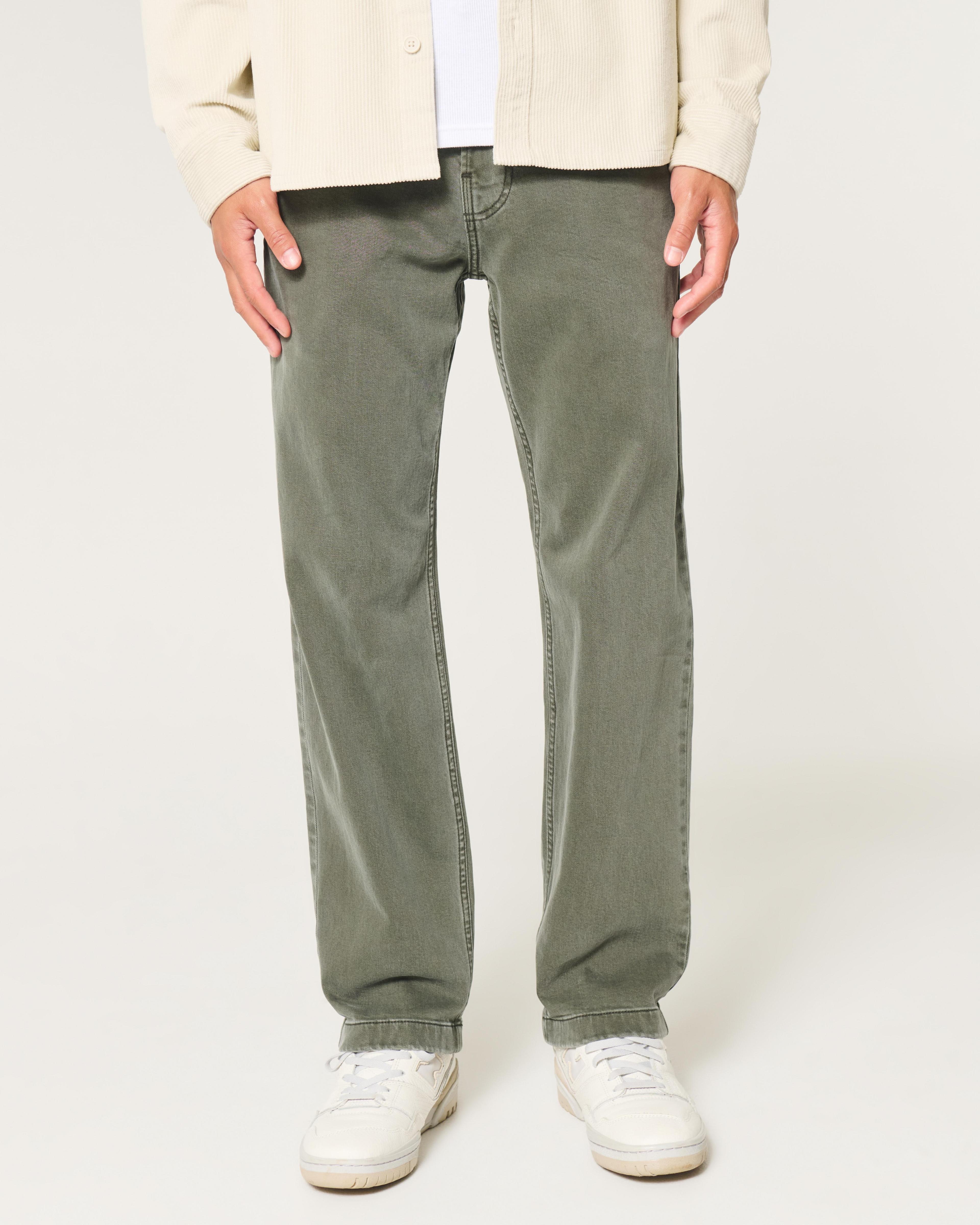 Olive Loose Jeans Product Image