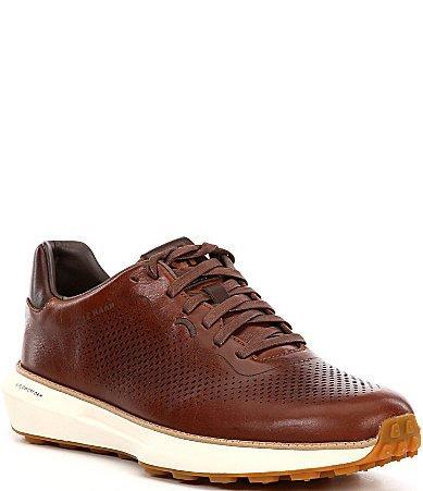 Cole Haan Mens GrandPr Ashland Laser Perf Sneaker - Brown Size 7 Product Image