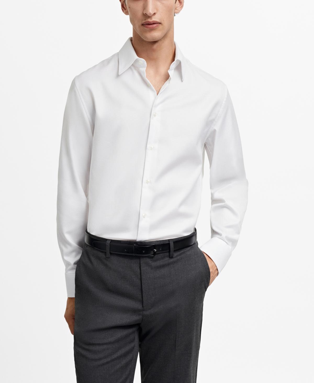 Mango Mens Structured Dress Shirt Product Image