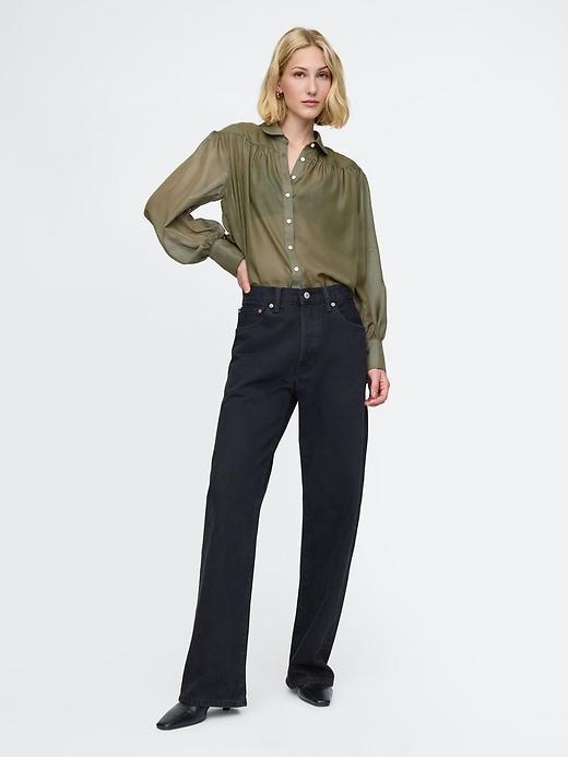 Oversized Sheer Shirt Product Image