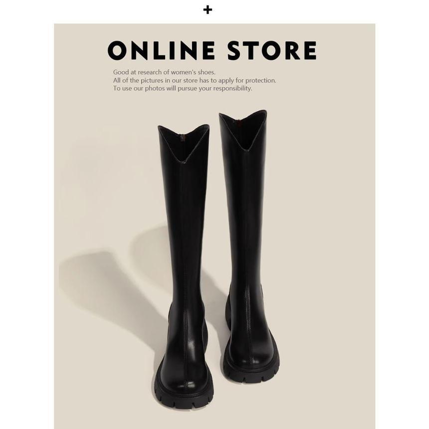 Platform Knee High Boots Product Image