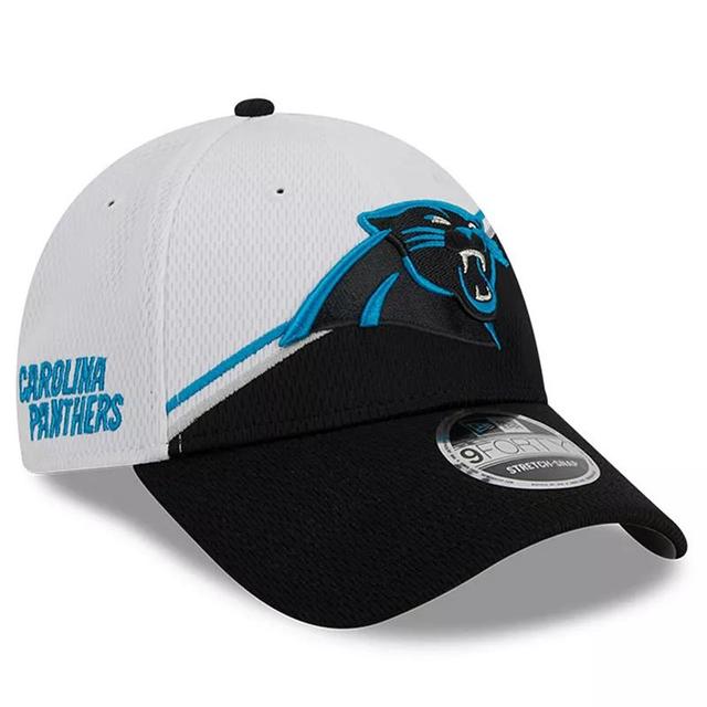 Mens New Era /Black Carolina Panthers 2023 Sideline 9FORTY Adjustable Hat Product Image