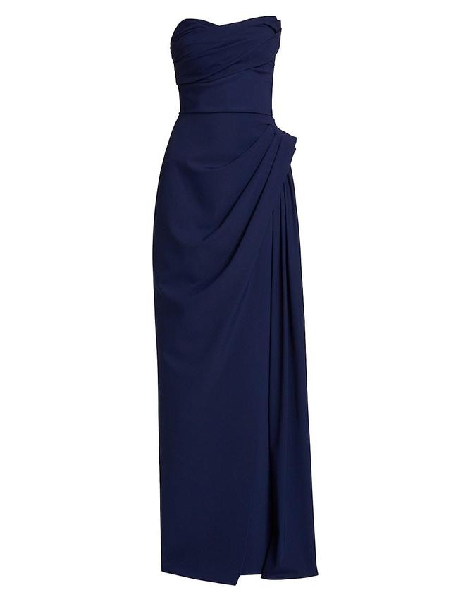 Womens Dotai Draped Strapless Gown Product Image