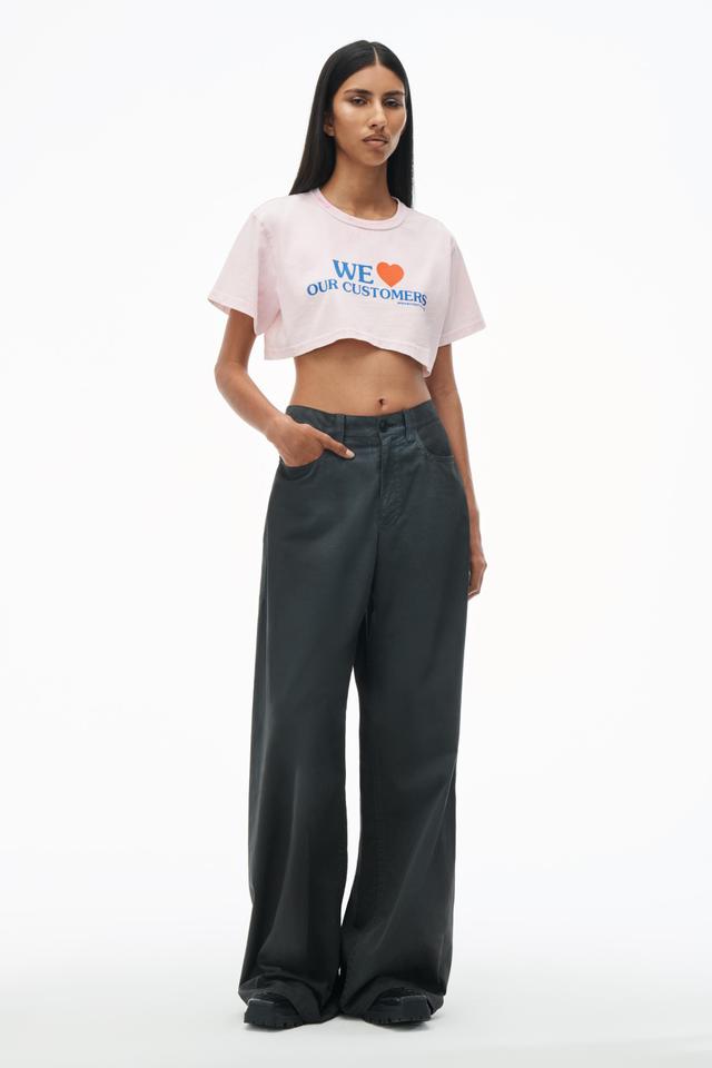 Love Our Customers Cropped Tee Product Image