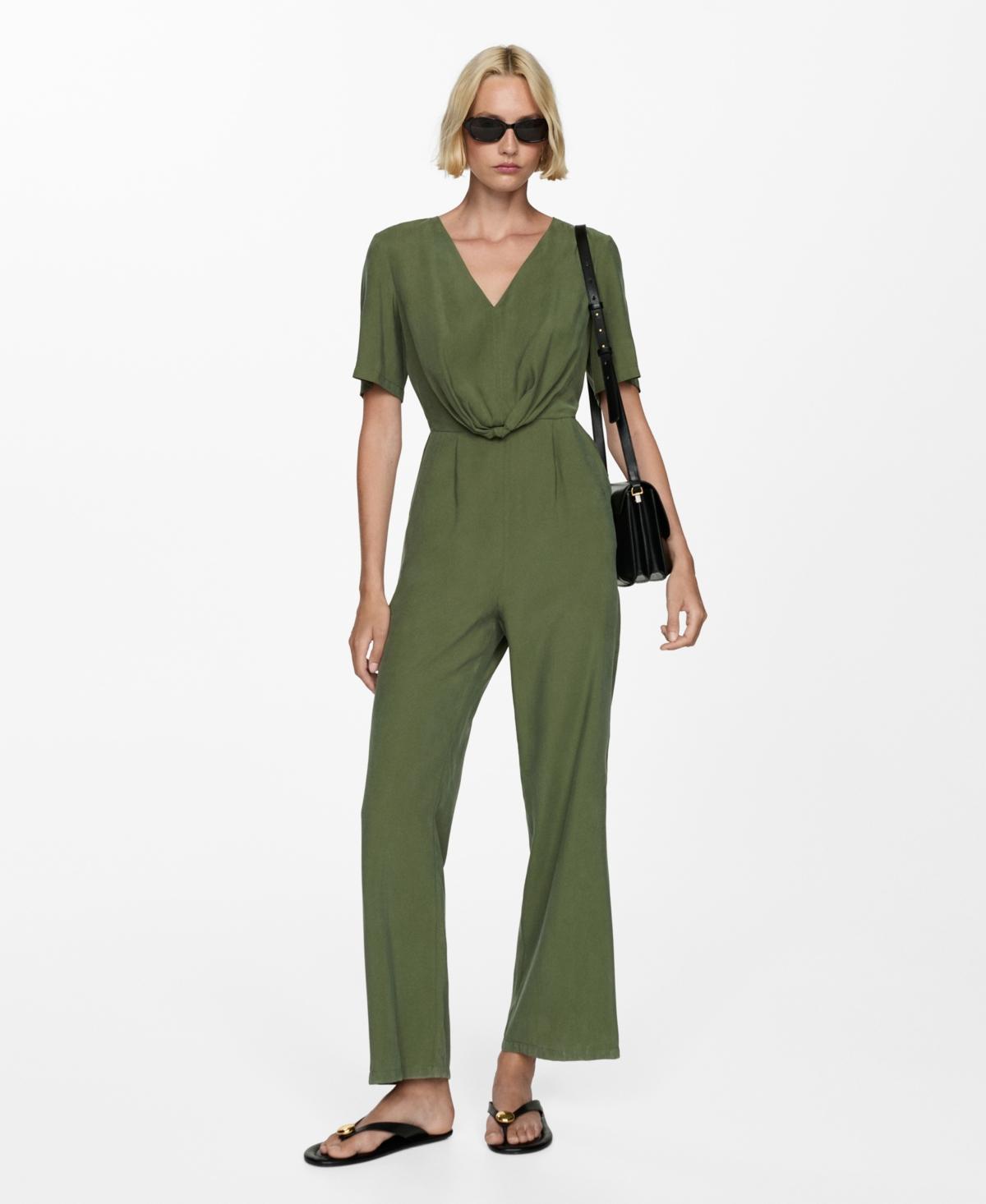 Mango Womens Knotted Modal Jumpsuit Product Image