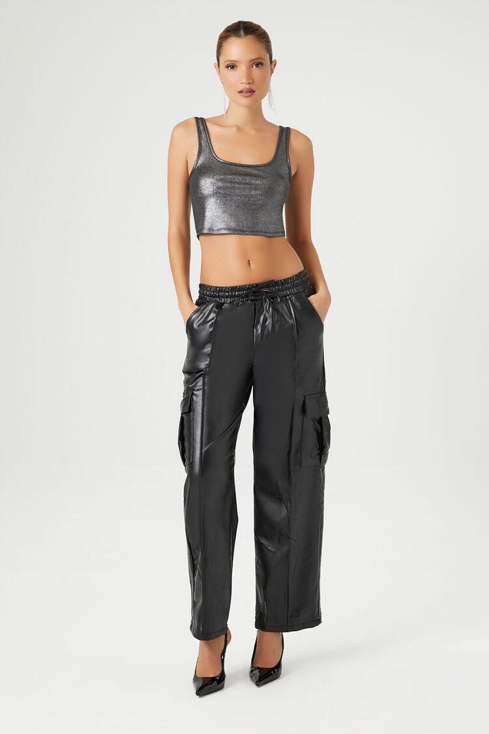 Faux Leather Trouser Cargo Pants | Forever 21 product image