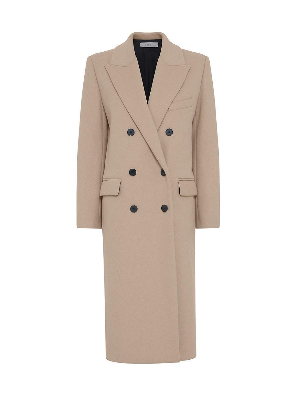 Womens Garance Long Wool Coat product image