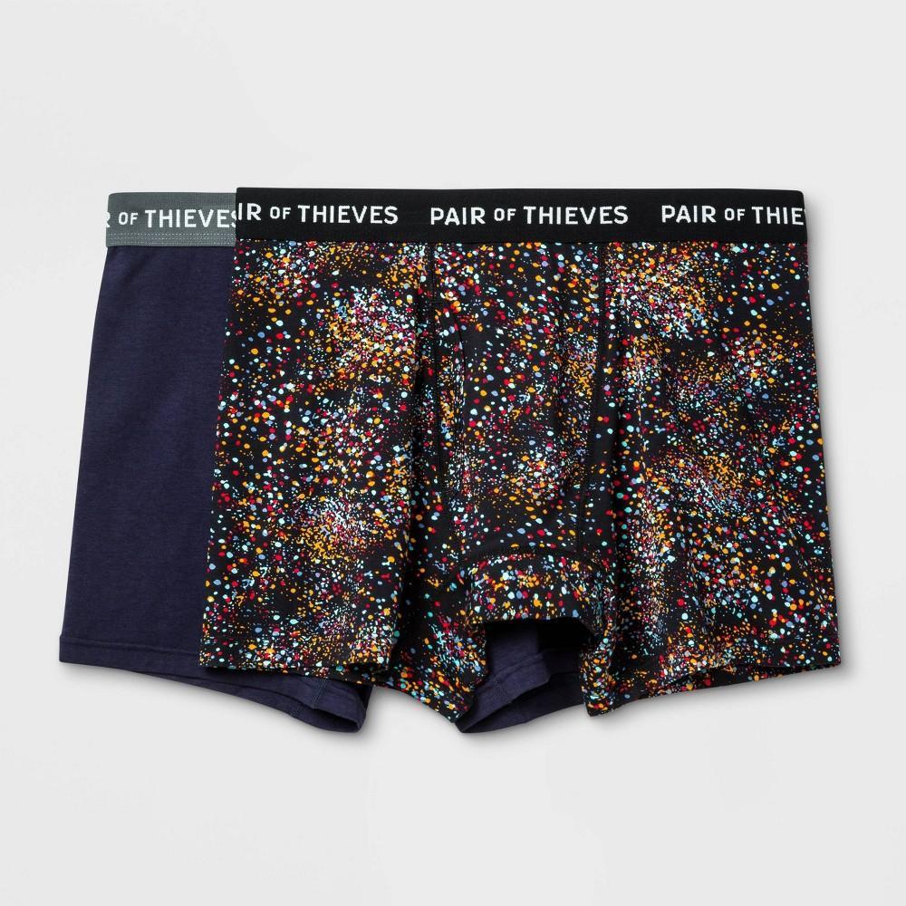 Pair of Thieves Mens Super Soft Boxer Briefs 2pk - Black M Product Image