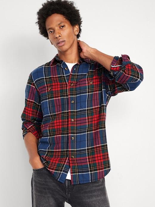 Double-Brushed Flannel Shirt Product Image