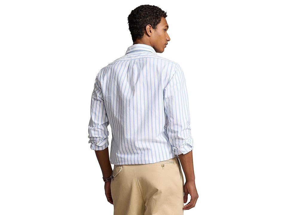 Mens Striped Cotton Oxford Shirt Product Image