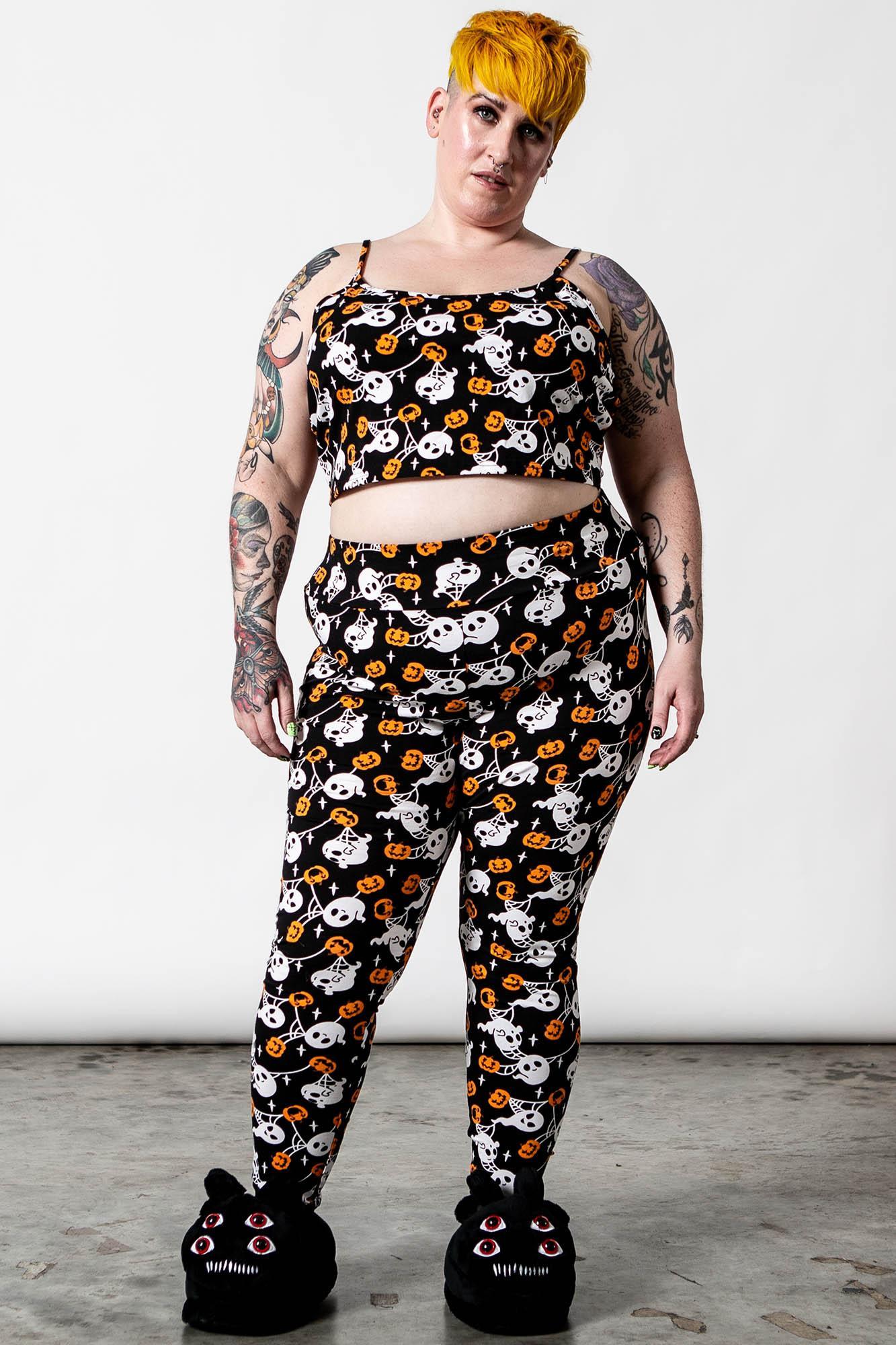 Haunted Pumpkin Cropped Cami Female Product Image