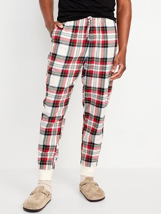 Flannel Pajama Joggers for Men Product Image