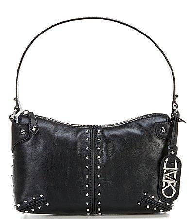 Astor Large Studded Leather Shoulder Bag Product Image