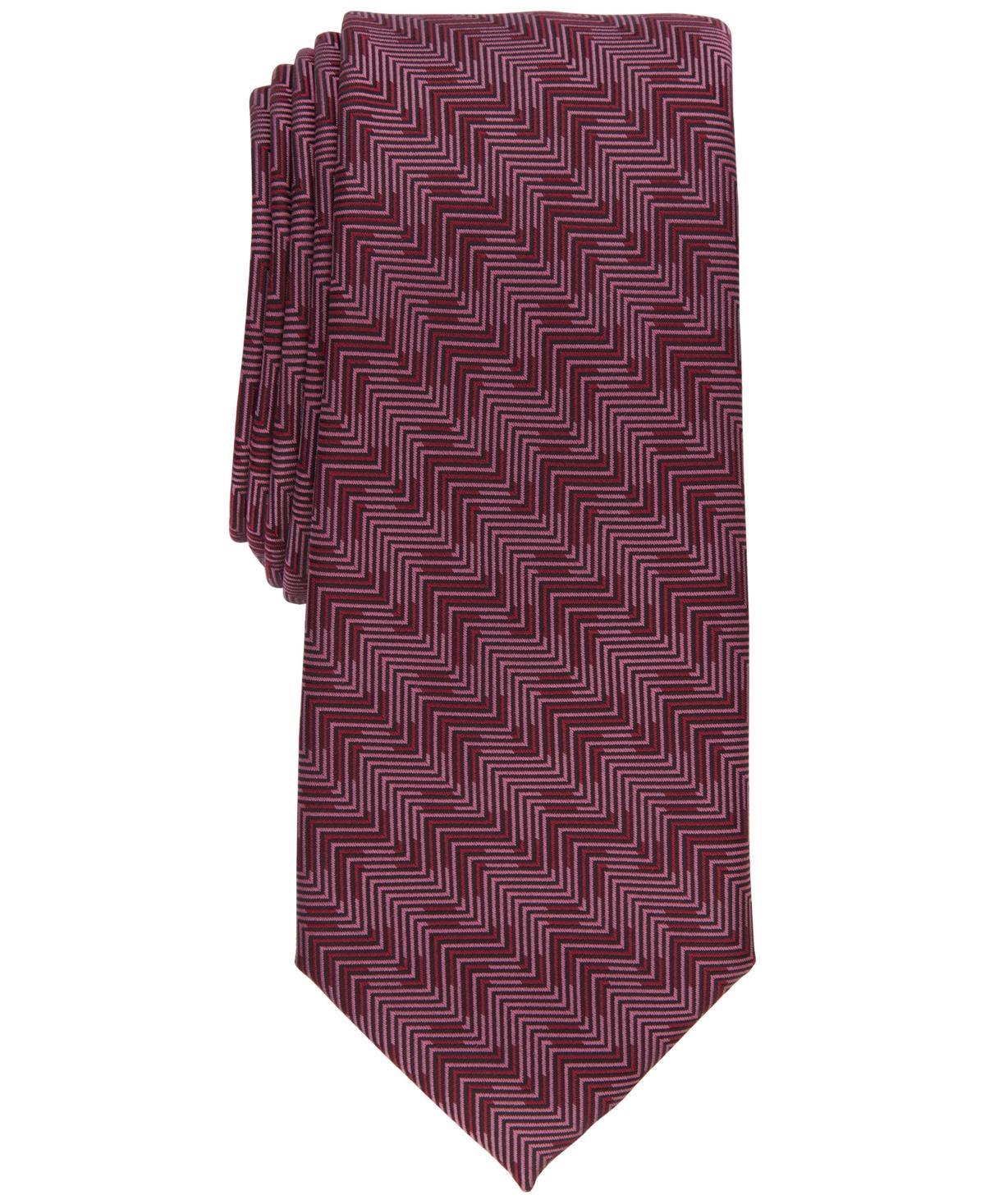 Alfani Mens Crest Geometric-Print Slim Tie, Created for Macys Product Image