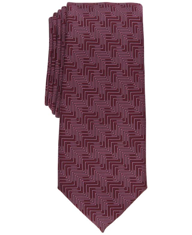 Alfani Mens Crest Geometric-Print Slim Tie, Created for Macys Product Image