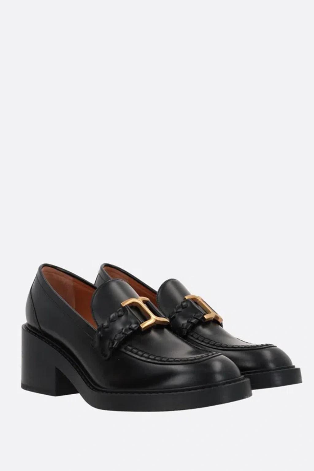 Marcie Leather Loafers In Black Product Image