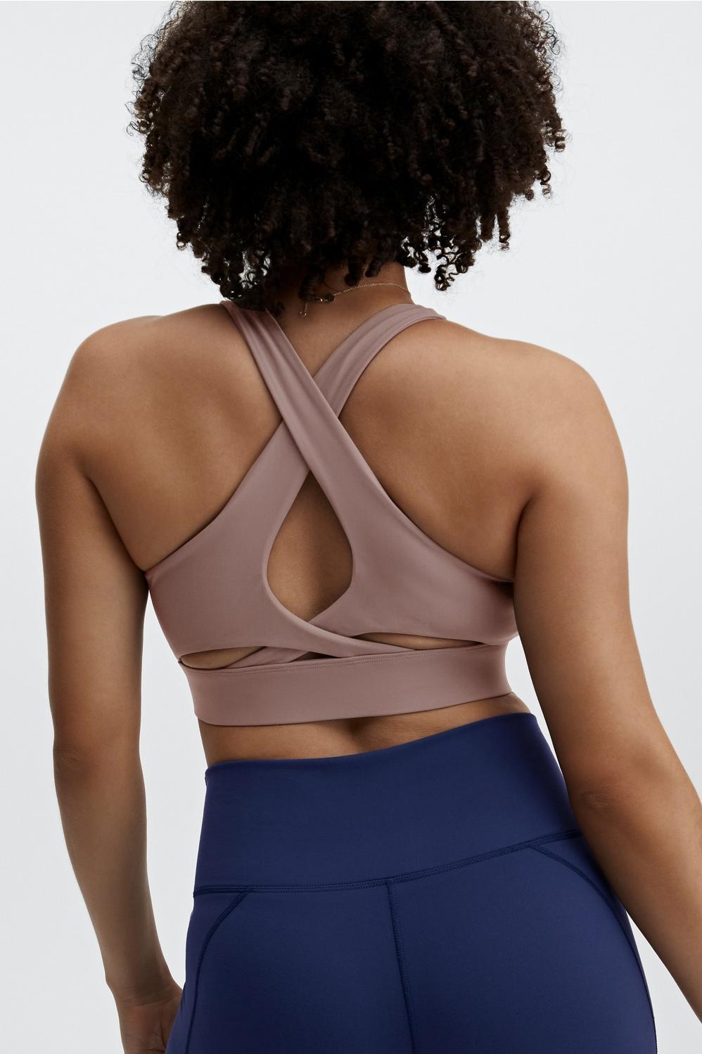 Fabletics No-Bounce Sports Bra Womens Smokey Size XXS Product Image