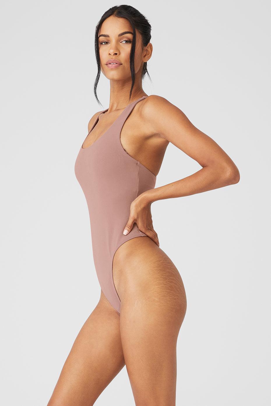 Sleek Back Bodysuit - Smoky Quartz Female Product Image