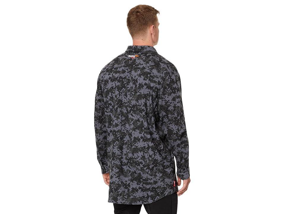 Timberland PRO Big Tall FR Cotton Core Button Front Shirt (Digi Camo) Men's Clothing Product Image