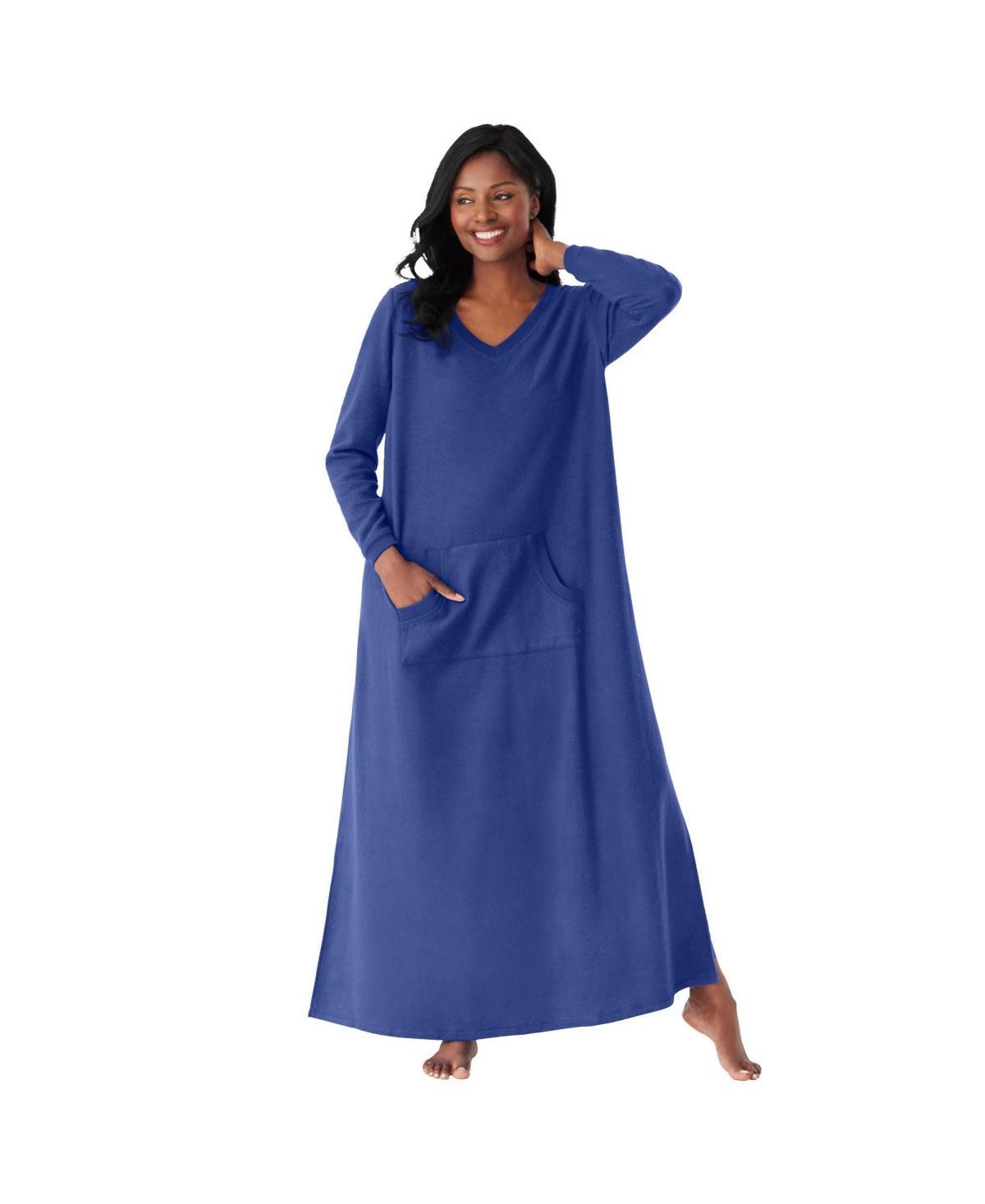 Dreams & Co. Womens Long Sherpa Lounger Product Image