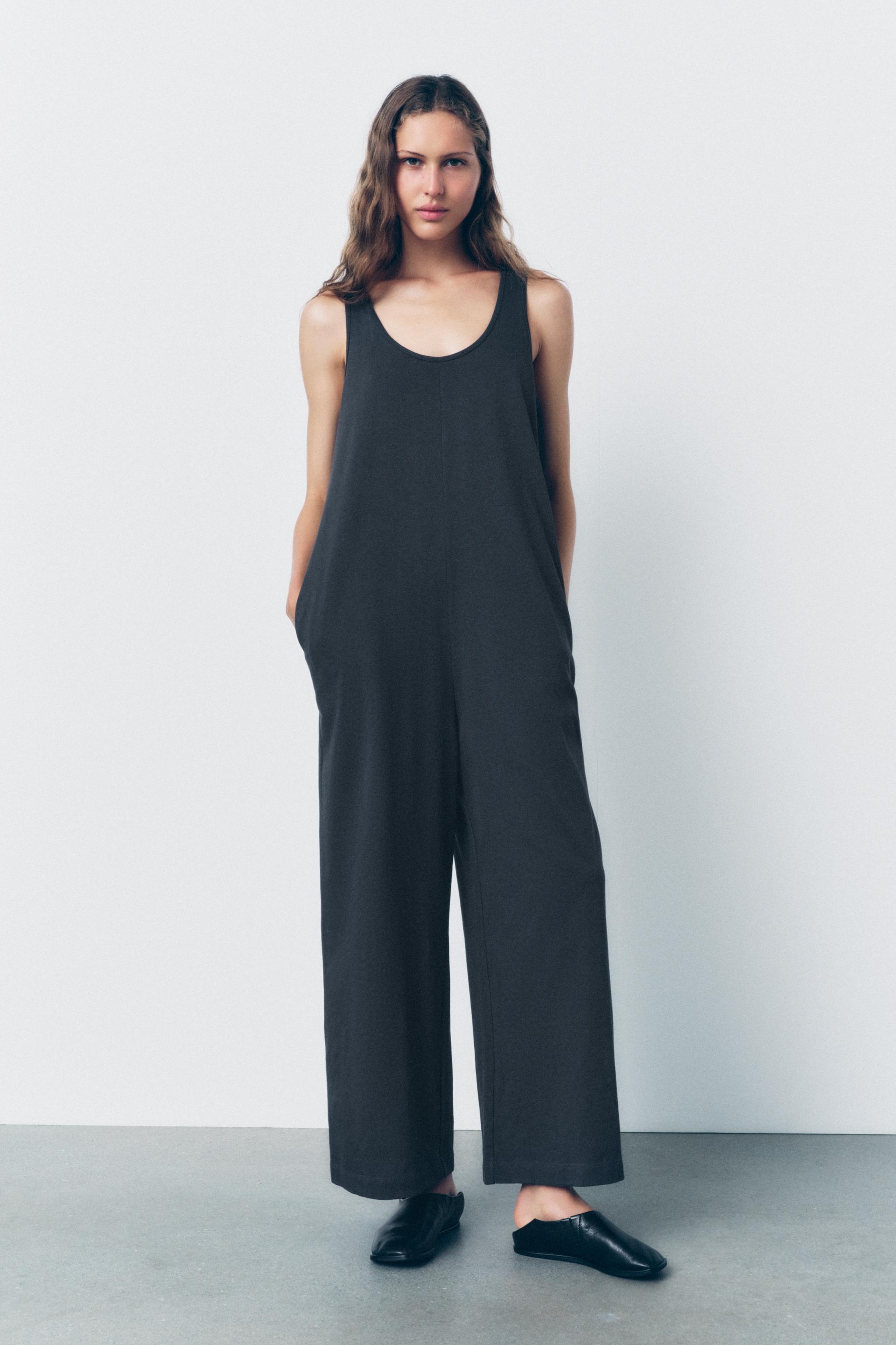 LONG COTTON JUMPSUIT Product Image