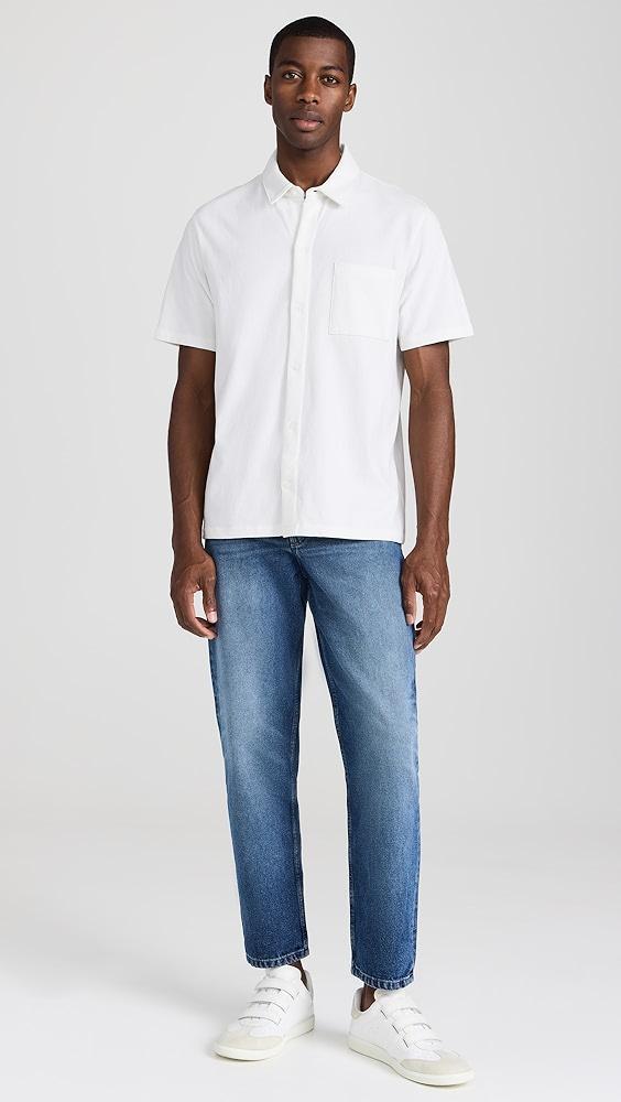 Vince Sueded Jersey Button Down Shirt | Shopbop Product Image