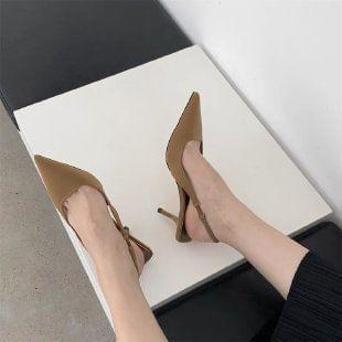 Pointy High Heel Slingback Sandals Product Image