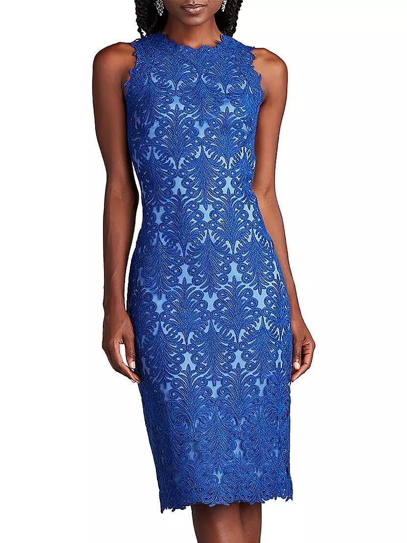 Corded Lace Sheath Dress Product Image