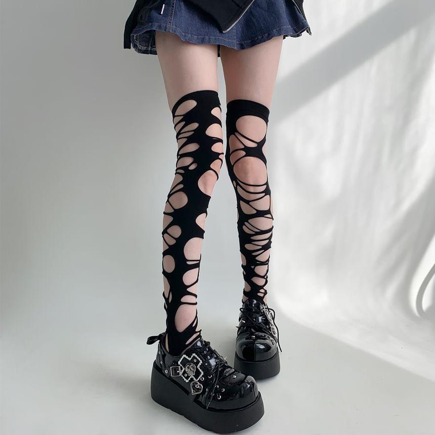 Plain Cutout Leg Warmers Product Image