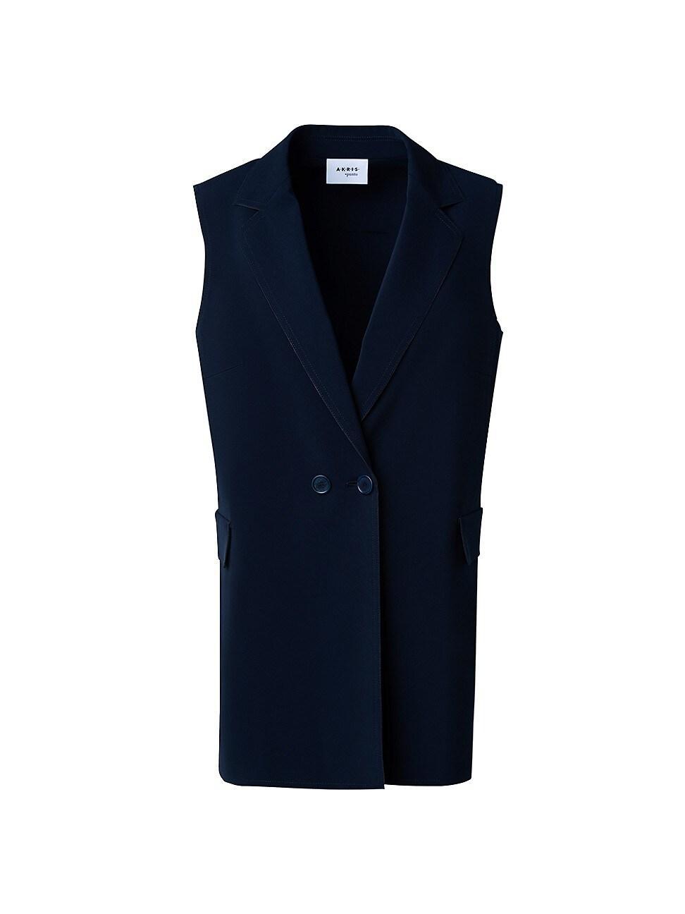 Double-Breast Crepe Vest Product Image