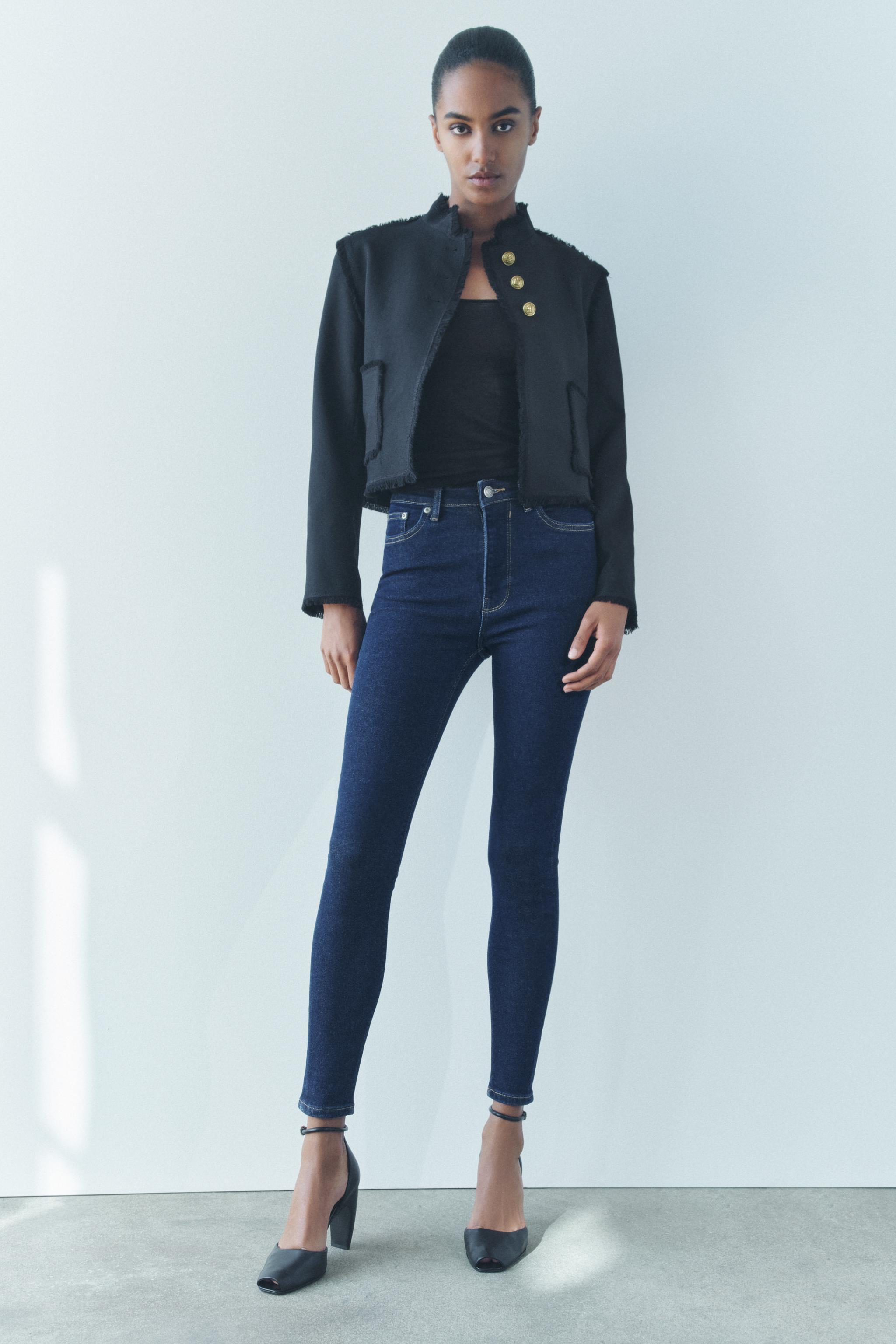 HIGH WAIST SKINNY JEANS ZW COLLECTION Product Image