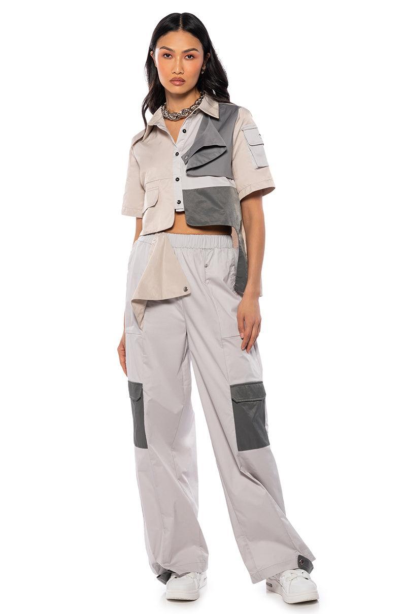 CHARLEE ASYMMETRICAL UTILITY PANT product image