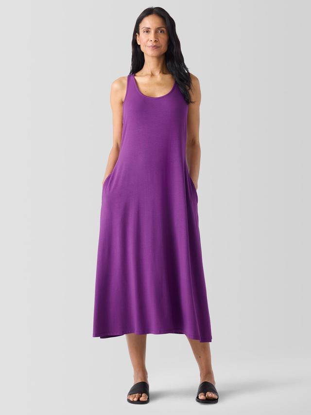 EILEEN FISHER Fine Jersey Racer-Back Tank Dressfemale Product Image