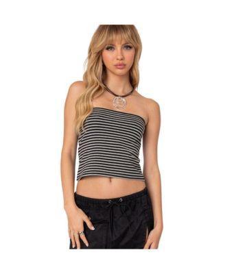 Edikted Womens Lilah Striped Tube Top Product Image