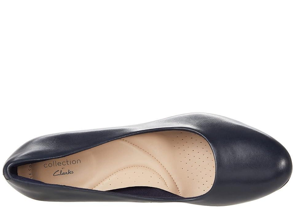Clarks Ambyr Joy (Navy Leather) Women's Shoes Product Image