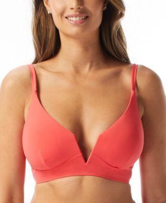 Coco Reef Womens Astra Plunge-Neckline Lace-Up Bikini Top Product Image