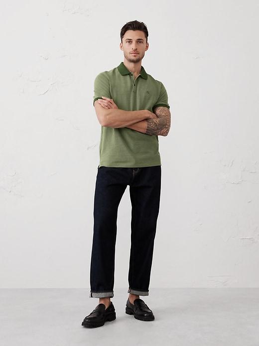 Slim Cotton Pique Polo Product Image